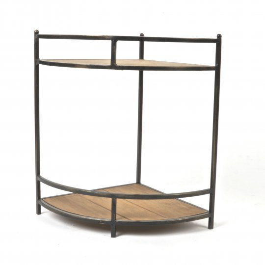 Mr.MJs Metal/Wood Corner Shelf Wayfair